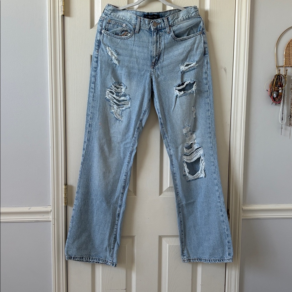 Aeropostale Boyfriend Flare Light Blue Jeans